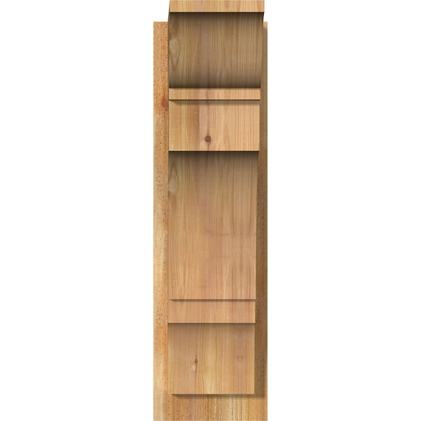 Balboa Traditional Rough Sawn Outlooker, Western Red Cedar, 8W X 16D X 28H